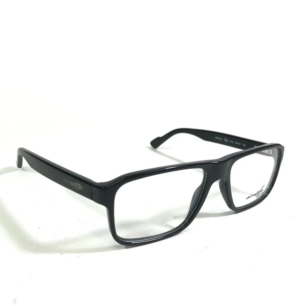 Arnette REVIVAL 7062 1143 Eyeglasses Frames Black Rectangular Full Rim 53-16-140